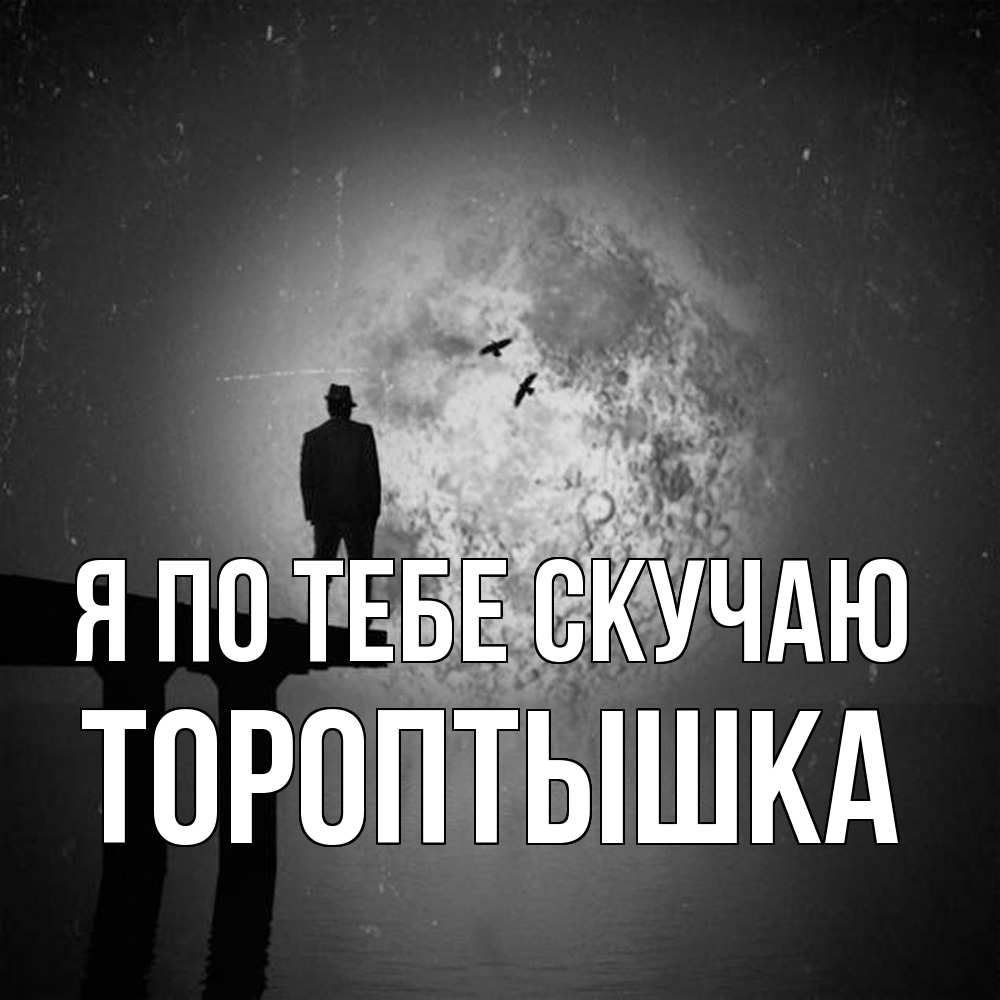 Открытка на каждый день с именем, Тороптышка Я по тебе скучаю мост 1 Прикольная открытка с пожеланием онлайн скачать бесплатно 