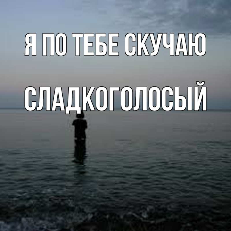 Картинка Я по тебе скучаю, Сладкоголосый