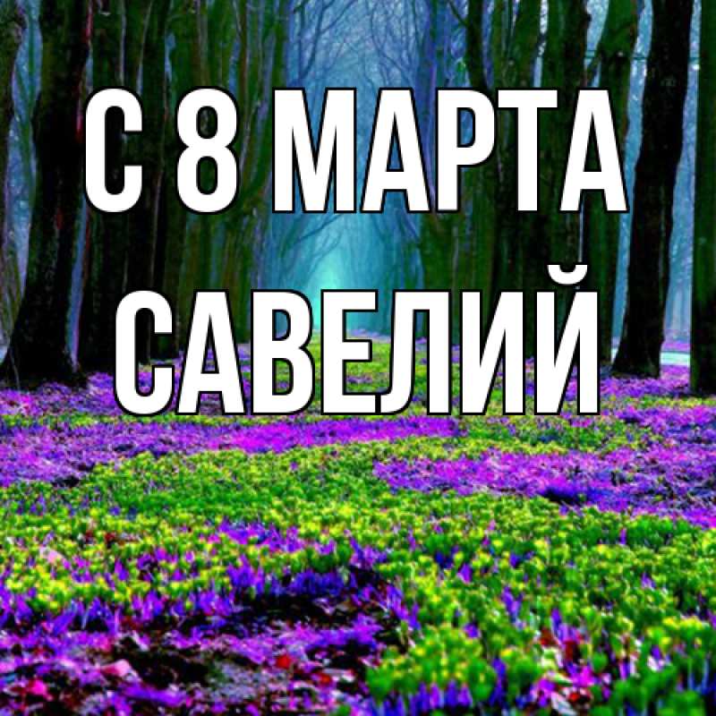 Картинка C 8 МАРТА, Савелий