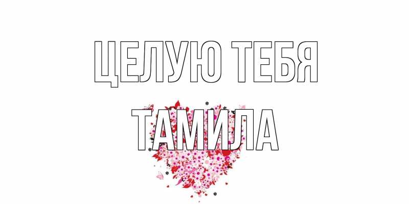 Картинка Целую тебя, ТАМИЛА