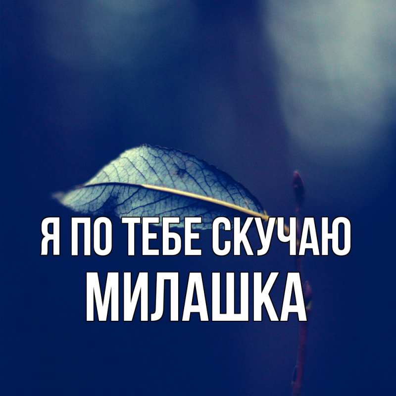 Картинка Я по тебе скучаю, Милашка