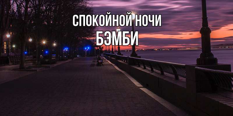 Картинка Спокойной ночи, Бэмби