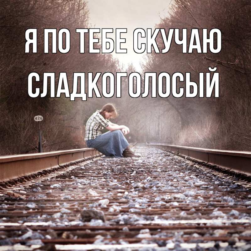 Картинка Я по тебе скучаю, Сладкоголосый