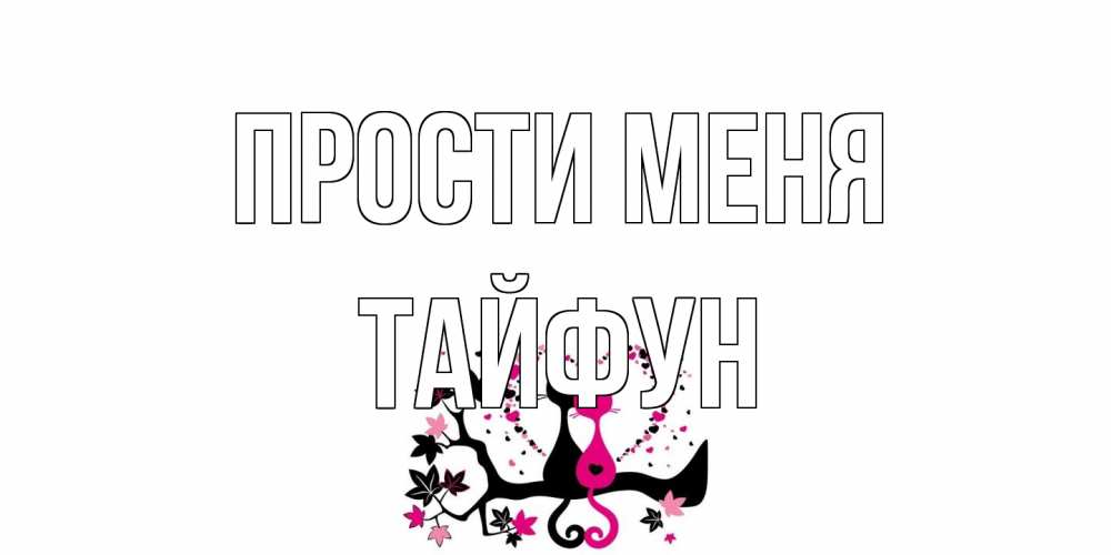 Открытка на каждый день с именем, Тайфун Прости меня коты Прикольная открытка с пожеланием онлайн скачать бесплатно 