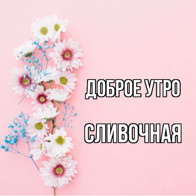 Картинка Доброе утро, Сливочная