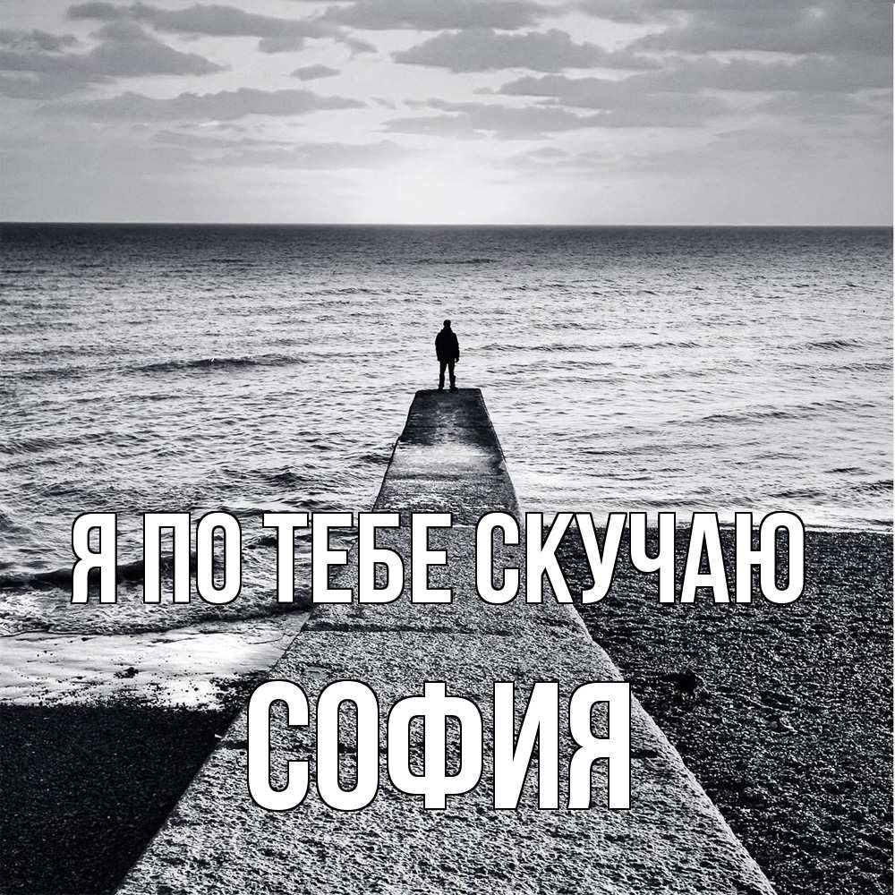 Открытка на каждый день с именем, София Я по тебе скучаю скучашки Прикольная открытка с пожеланием онлайн скачать бесплатно 