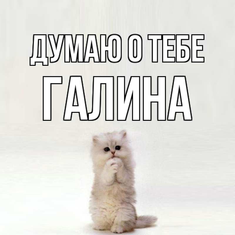 Картинка Думаю о тебе, галина