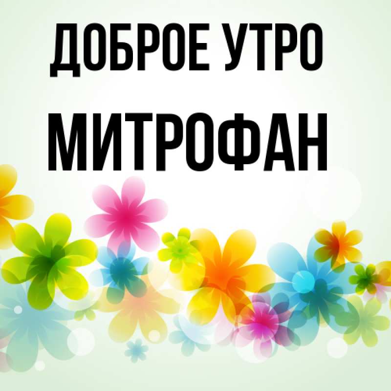 Картинка Доброе утро, Митрофан