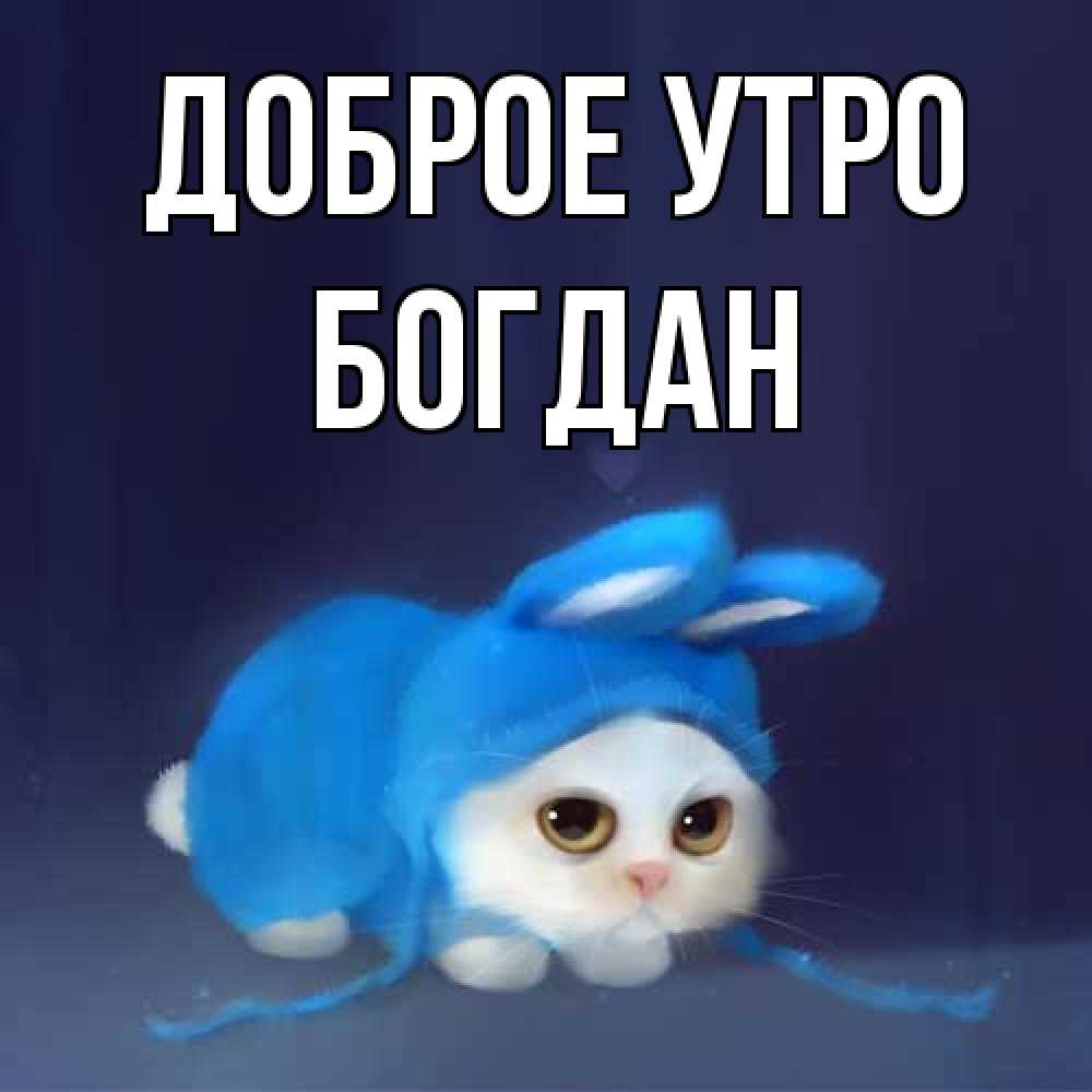 Открытка на каждый день с именем, Богдан Доброе утро открытки красивые скачать бесплатно Прикольная открытка с пожеланием онлайн скачать бесплатно 