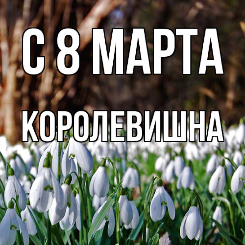 Картинка C 8 МАРТА, Королевишна