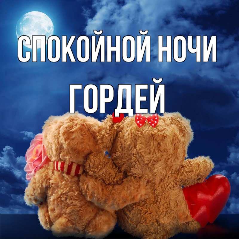 Картинка Спокойной ночи, Гордей