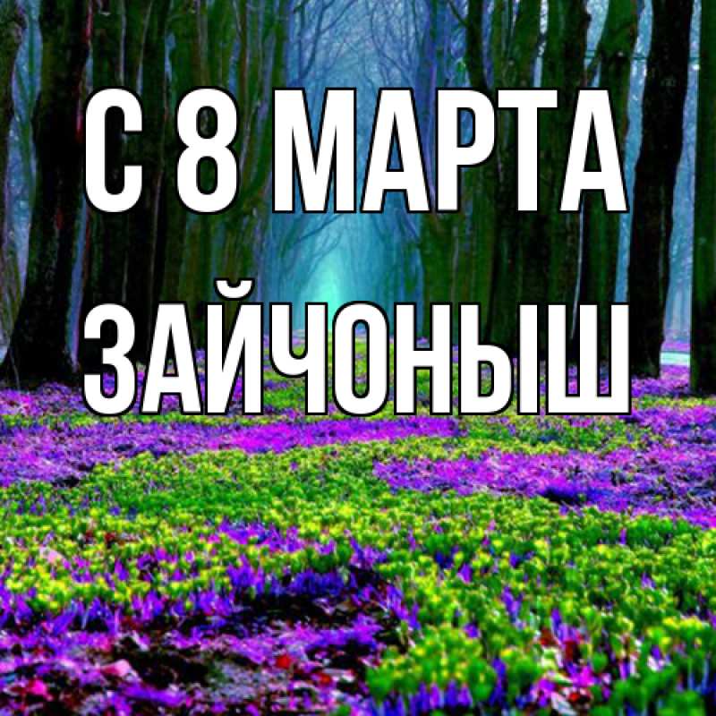 Картинка C 8 МАРТА, зайчоныш