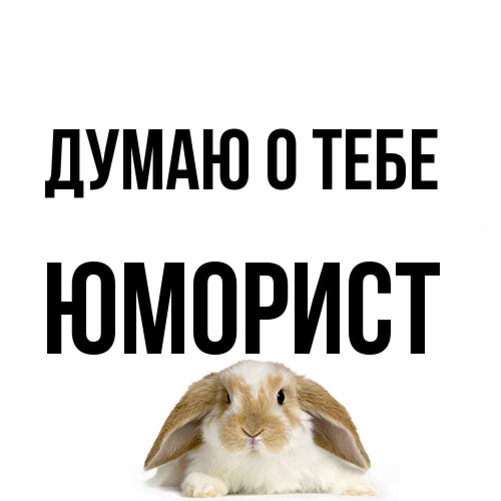 Открытка на каждый день с именем, Юморист Думаю о тебе подписать своими руками онлайн Прикольная открытка с пожеланием онлайн скачать бесплатно 