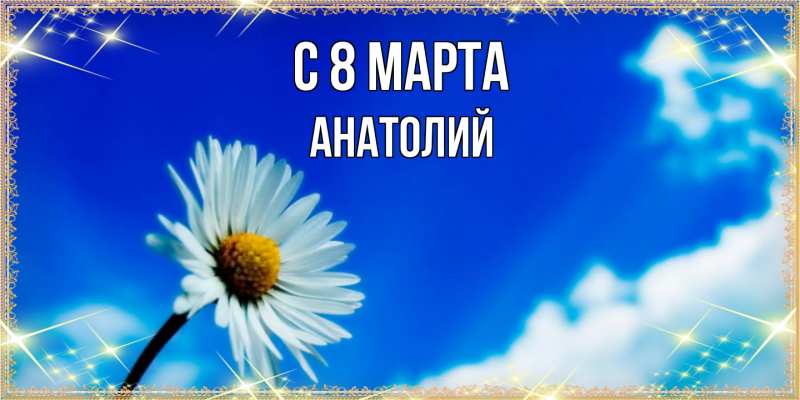 Картинка C 8 МАРТА, Анатолий