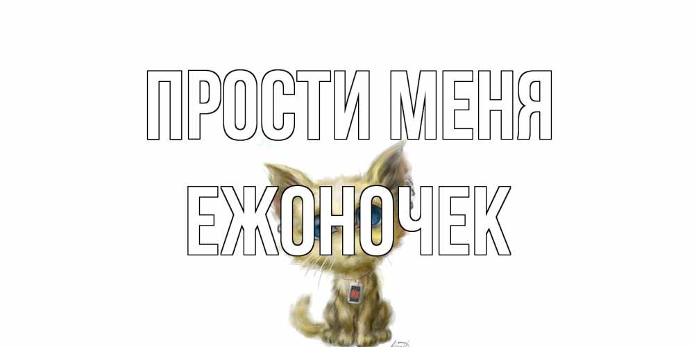 Открытка на каждый день с именем, Ежоночек Прости меня прости меня открытка с котиком Прикольная открытка с пожеланием онлайн скачать бесплатно 