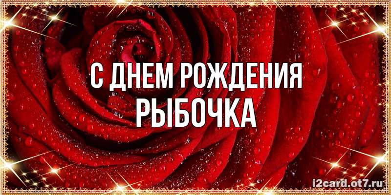 Картинка С днем рождения, рыбочка