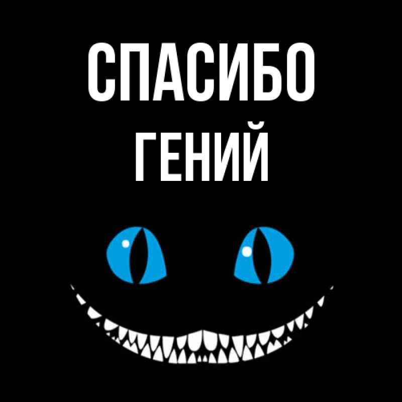 Картинка Спасибо, Гений
