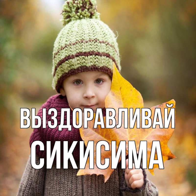 Картинка Выздоравливай, Сикисима