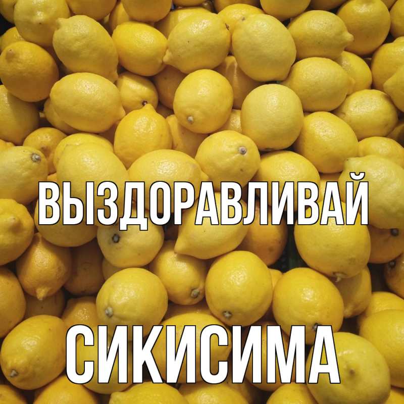 Картинка Выздоравливай, Сикисима