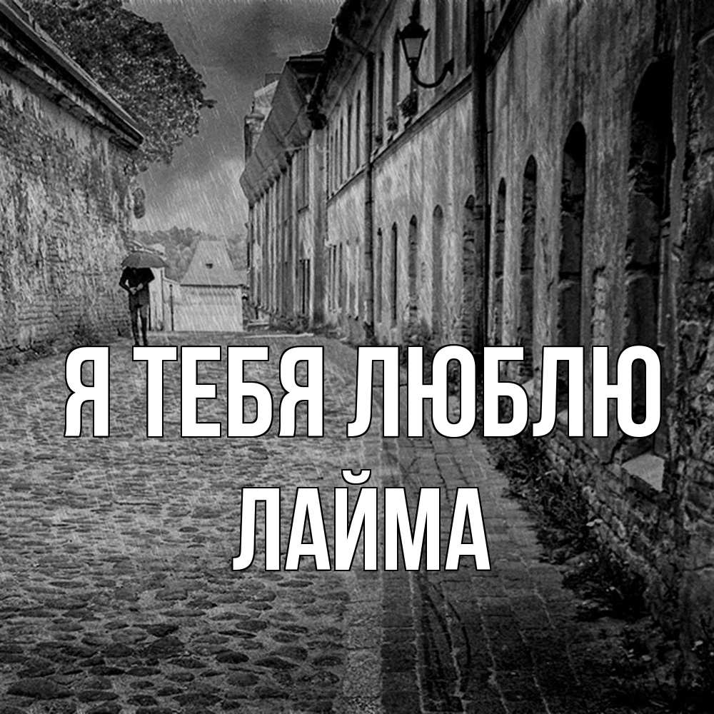 Открытка на каждый день с именем, Лайма Я тебя люблю зонт Прикольная открытка с пожеланием онлайн скачать бесплатно 