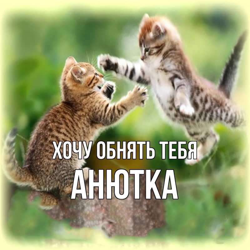 Картинка Хочу обнять тебя, Анютка