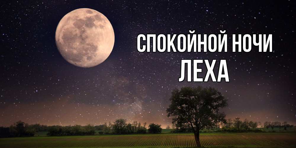 Открытка на каждый день с именем, леха Спокойной ночи ночные открытки с луной Прикольная открытка с пожеланием онлайн скачать бесплатно 