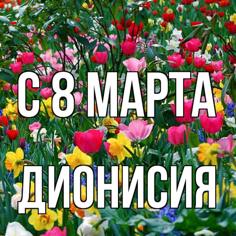 Картинка C 8 МАРТА, Дионисия