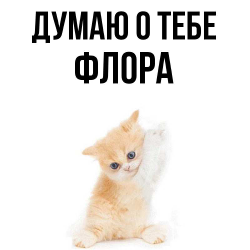 Картинка Думаю о тебе, Флора