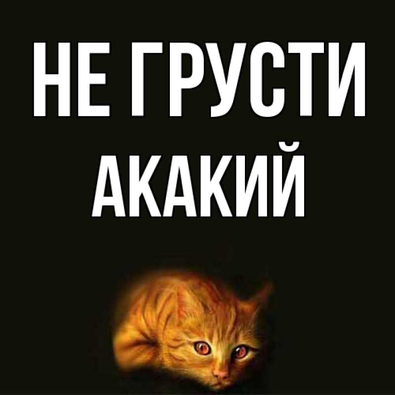 Картинка Не грусти, Акакий