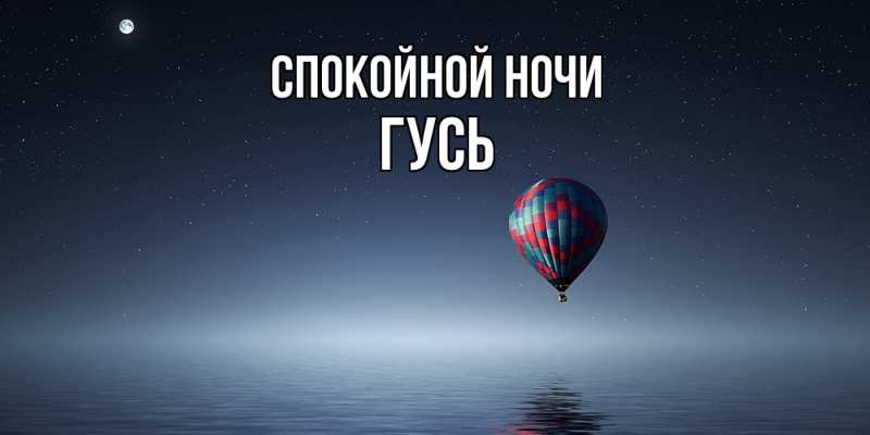 Картинка Спокойной ночи, Гусь