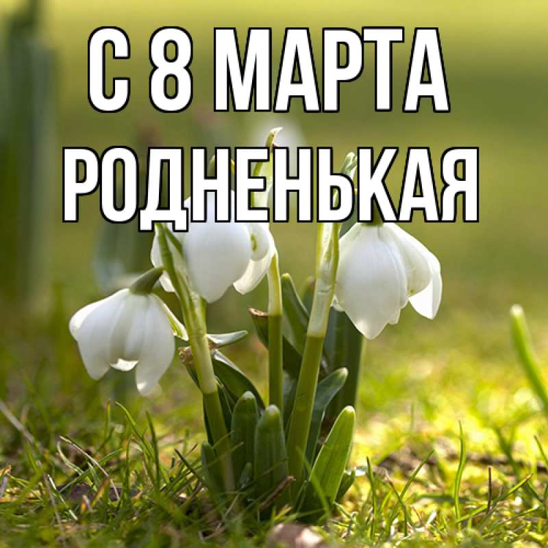 Картинка C 8 МАРТА, Родненькая
