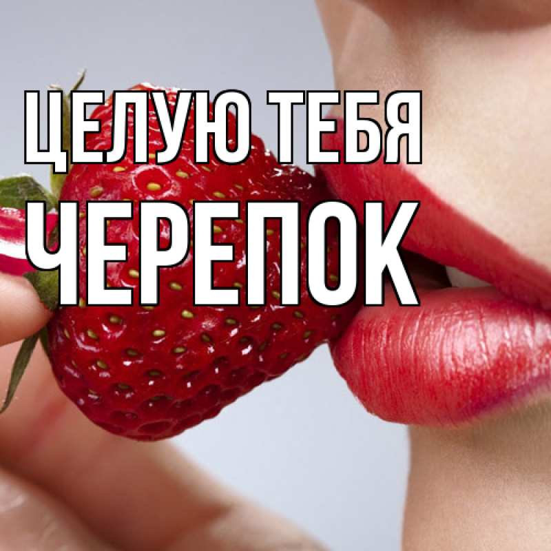 Картинка Целую тебя, Черепок