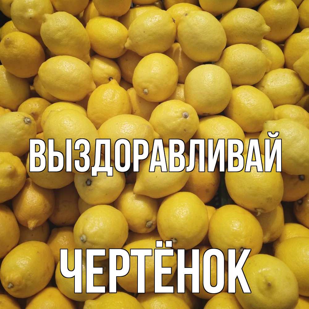 Открытка на каждый день с именем, Чертёнок Выздоравливай это точно поможет Прикольная открытка с пожеланием онлайн скачать бесплатно 