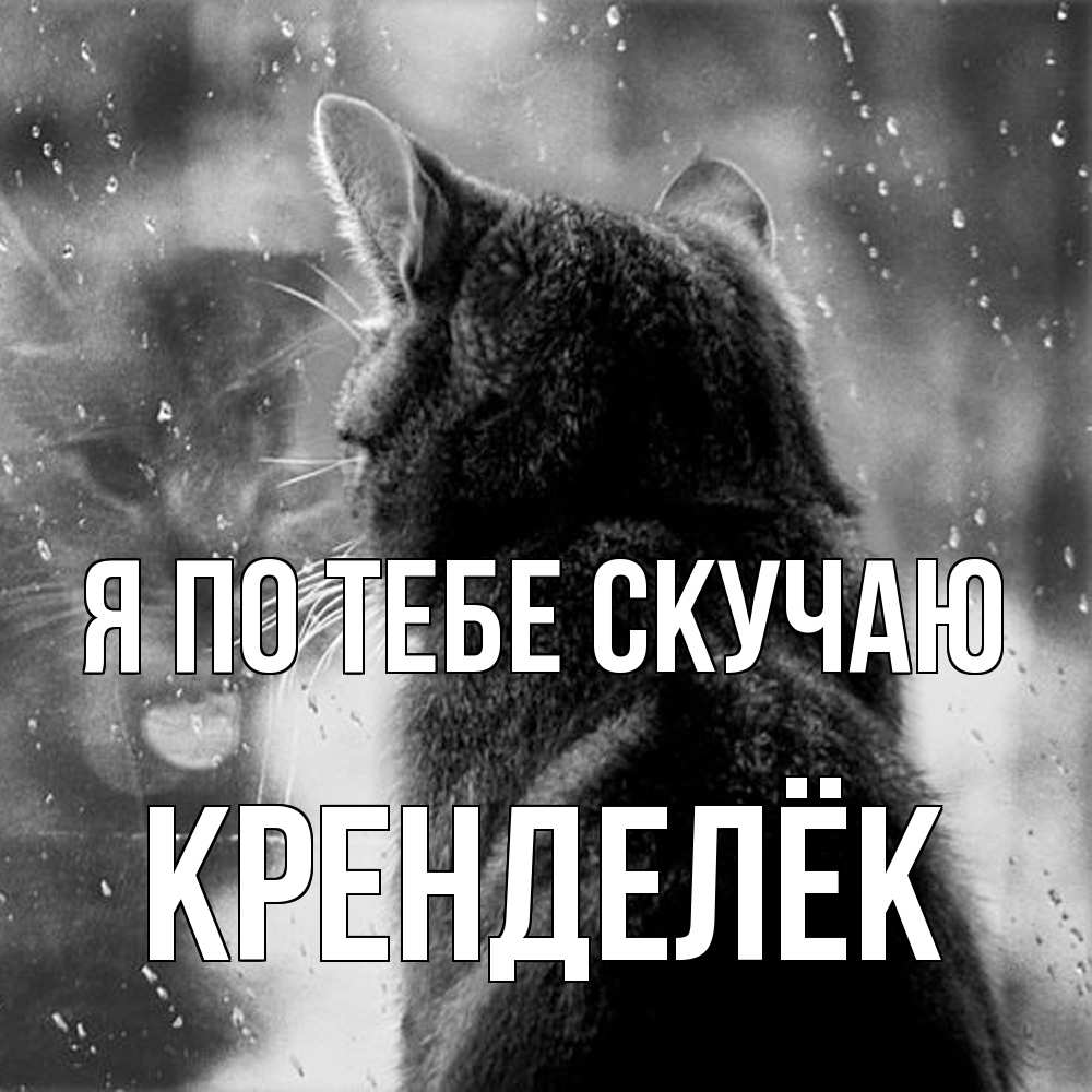 Открытка на каждый день с именем, Кренделёк Я по тебе скучаю скорее ко мне приходи 1 Прикольная открытка с пожеланием онлайн скачать бесплатно 