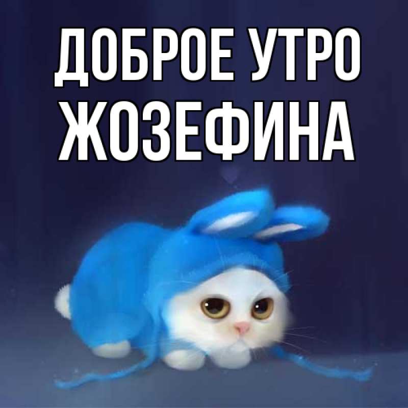 Картинка Доброе утро, Жозефина