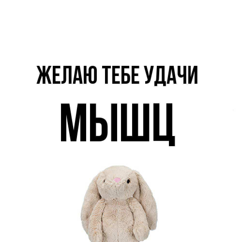 Открытка на каждый день с именем, Мышц Желаю тебе удачи сайт создаватель открыток Прикольная открытка с пожеланием онлайн скачать бесплатно 