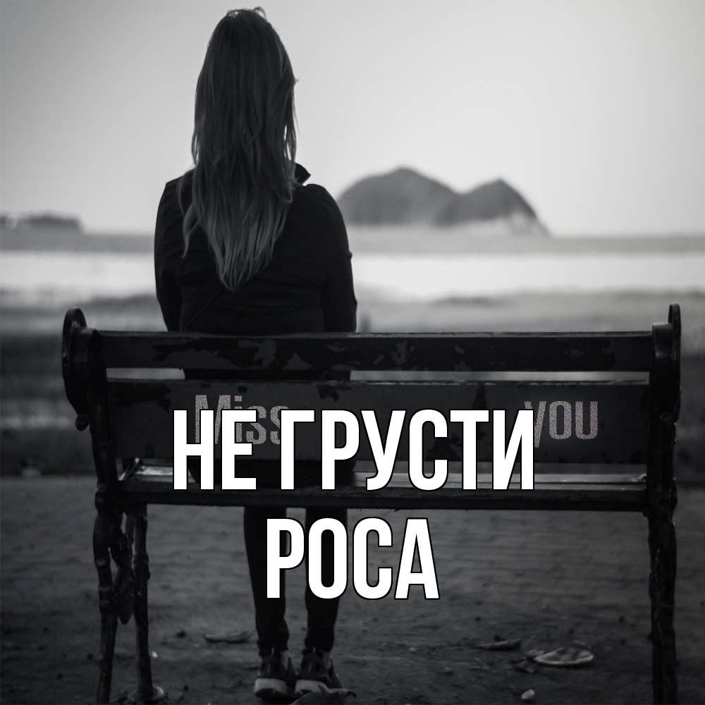 Открытка на каждый день с именем, Роса Не грусти смотрит на скалы Прикольная открытка с пожеланием онлайн скачать бесплатно 