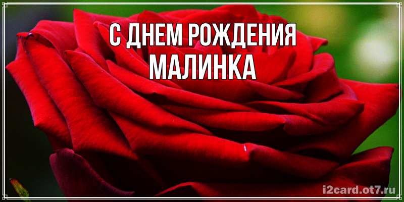 Картинка С днем рождения, Малинка