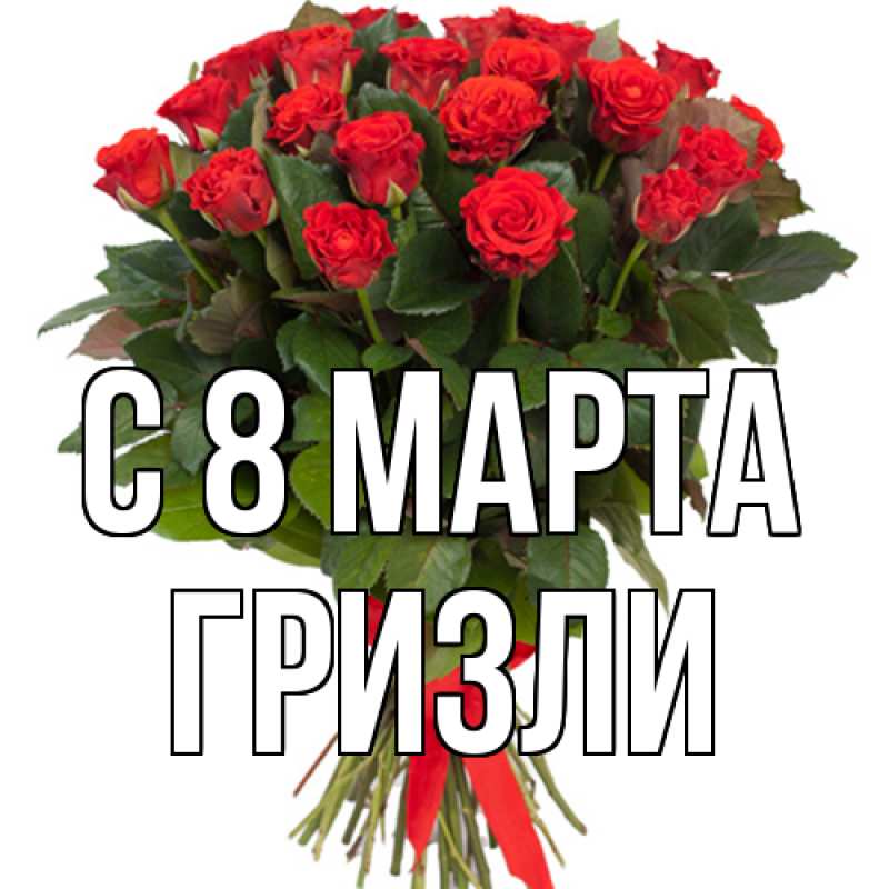 Картинка C 8 МАРТА, Гризли