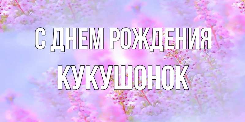 Картинка С днем рождения, кукушонок