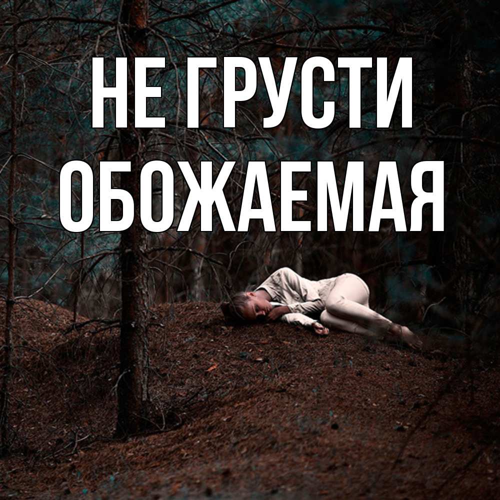 Открытка на каждый день с именем, обожаемая Не грусти лес Прикольная открытка с пожеланием онлайн скачать бесплатно 