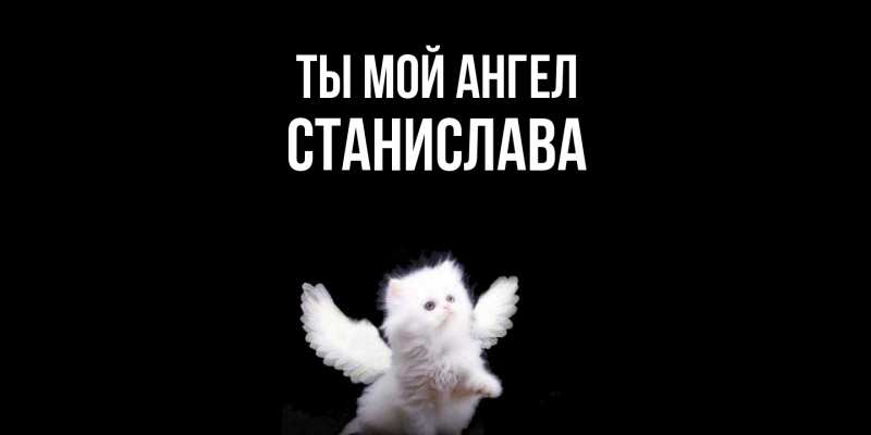 Картинка Ты мой ангел, Станислава