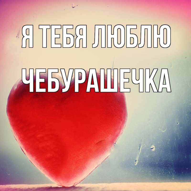 Картинка Я тебя люблю, Чебурашечка