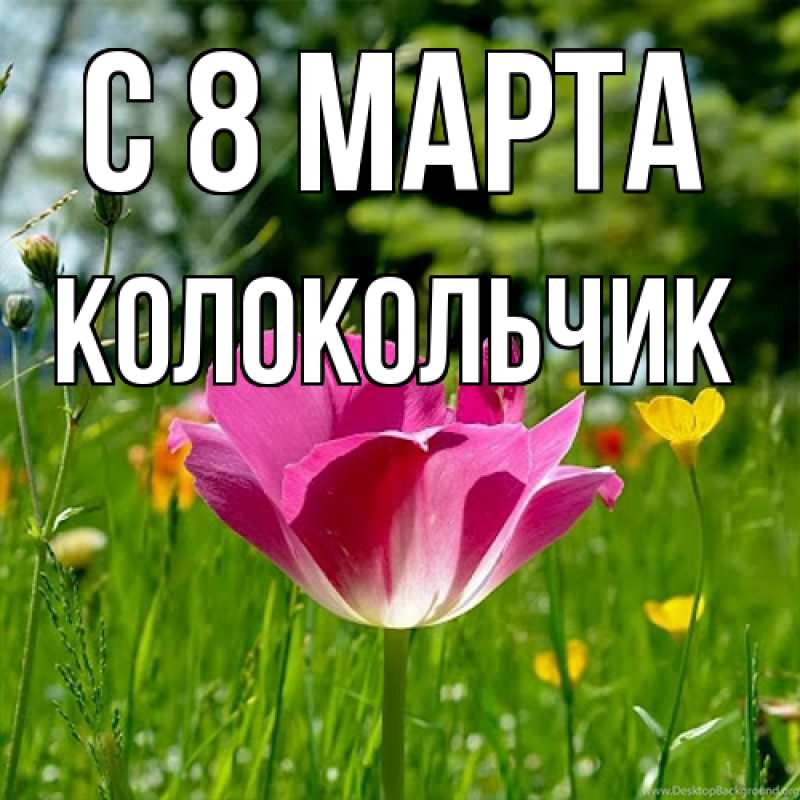 Картинка C 8 МАРТА, Колокольчик