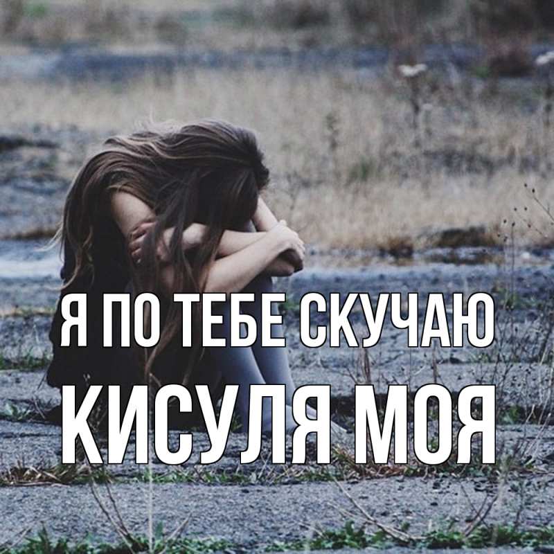 Картинка Я по тебе скучаю, Кисуля моя