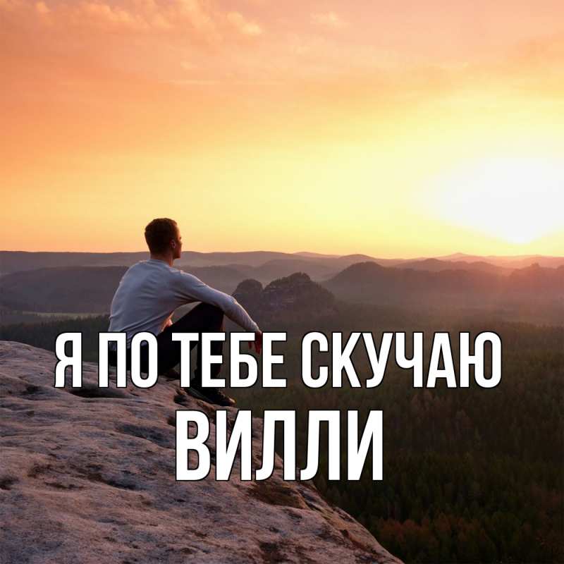 Картинка Я по тебе скучаю, Вилли