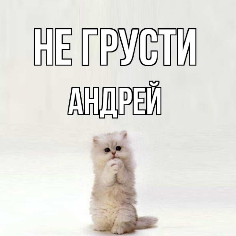 Картинка Не грусти, Андрей